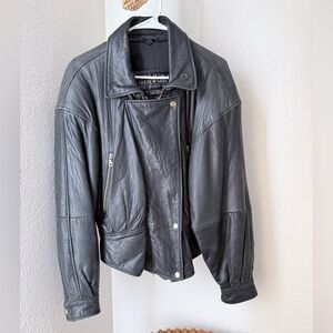 Studio Andrew Marc Leather Moto Jacket